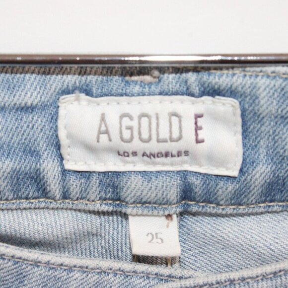 Agolde Chloe Distressed Mid Rise Skinny Size 25 - Picture 2 of 3
